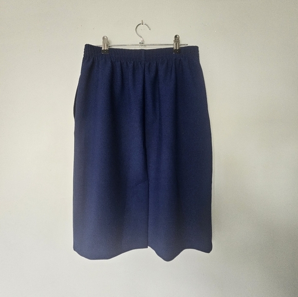 Midi skirt vintage blue with gold buttons by  Mr. K - Picture 4 of 7